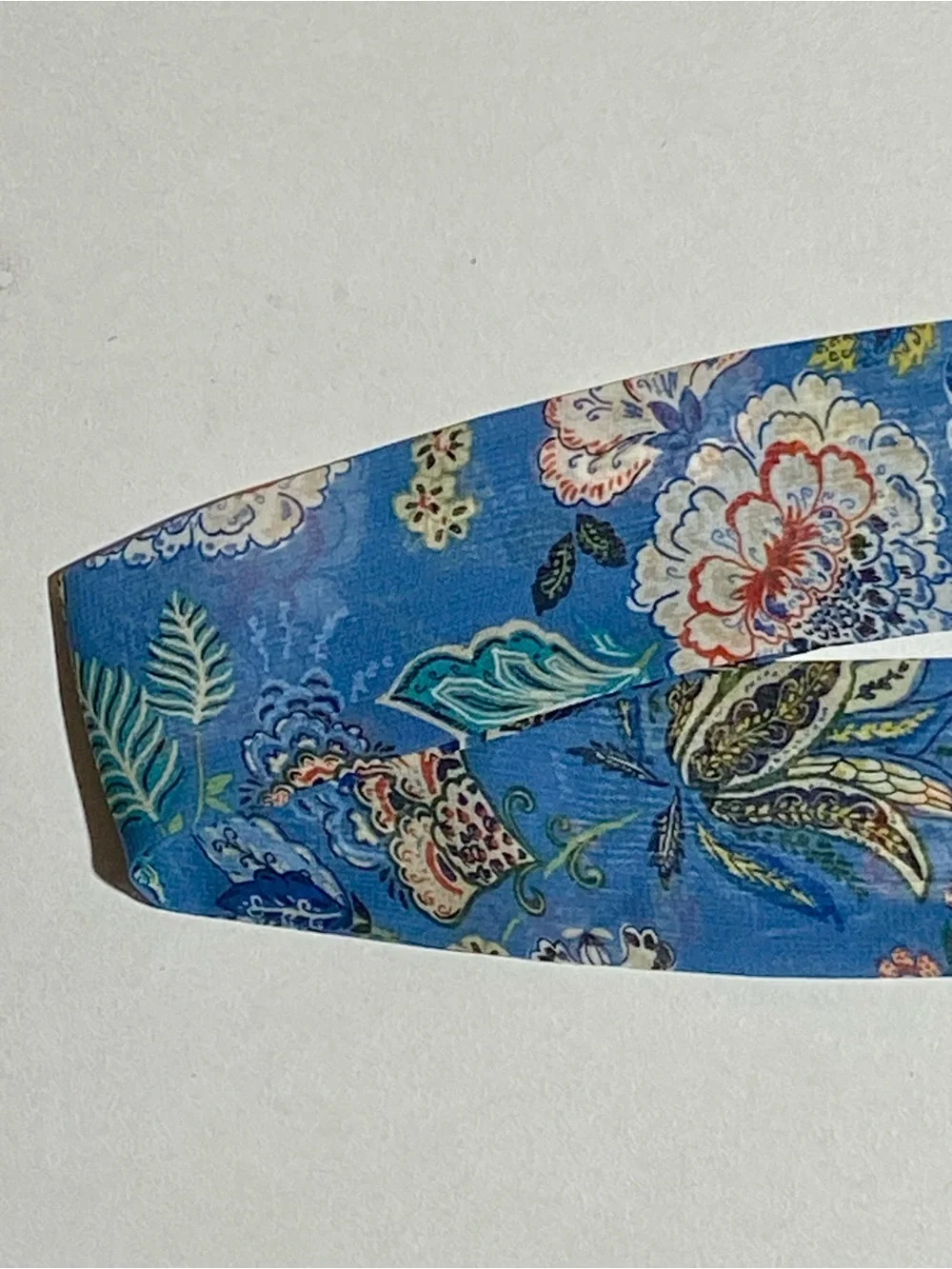 Silk Floral Blue Long Skinny Scarf Free People Virginia Pony Scarf Style